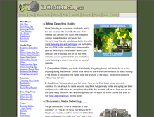 Tablet Screenshot of gometaldetecting.com